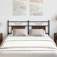 Горна табла, кафяв дъб, 150 см, инженерно дърво и стомана