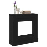 Камина Surround Черен дъб 90x30x90 cm Инженерна дървесина