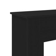Камина Surround Черен дъб 90x30x90 cm Инженерна дървесина