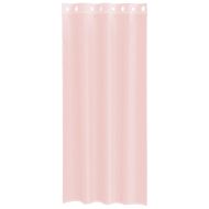 Пердета от воал с втулки, 2 бр, светлорозово, 140x225 см