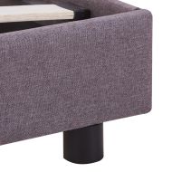 Рамка за легло без матрак Таупе 135x190 см