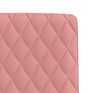 Трапезни столове, 2 бр, розов, изкуствена кожа