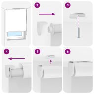 Ролетна щора за душ с касета 90x240 см Ширина на плата 86 см