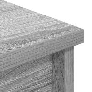 Висок шкаф, сив сонома, 70x35x180 см, инженерно дърво