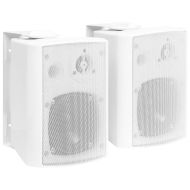Стенни стерео високоговорители 2 бр бели вътрешни/външни 80 W