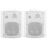 Стенни стерео високоговорители 2 бр бели вътрешни/външни 80 W