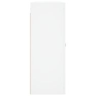 Стенни шкафове, 2 бр, бели, инженерно дърво