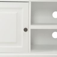 ТВ шкаф, бял, 90x30x40 cм, дърво