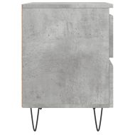 Нощно шкафче бетонно сиво 40x35x50 см инженерно дърво