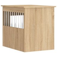 Клетка за куче мебел, сонома дъб, 55x75x65 см, инженерно дърво