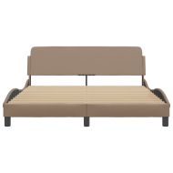 Рамка за легло Dover, капучино, 160x200 см, изкуствена кожа