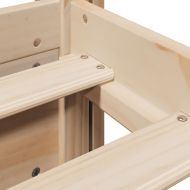 Рамка за легло с табла, 75x190 см, борово дърво масив