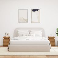 Нощни шкафчета с LED 2 бр, 35x39x55 см, инженерно дърво