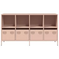 Бюфет, розов, 135x39x73,5 см, студеновалцувана стомана