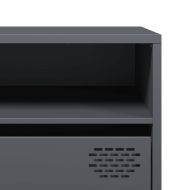 ТВ шкаф, антрацит, 202x39x43,5 см, студеновалцувана стомана