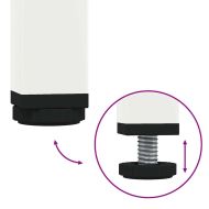 ТВ шкаф бял 202x39x43,5 см студеновалцувана стомана