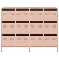 Бюфет, розов, 135x39x103,5 см, студеновалцувана стомана