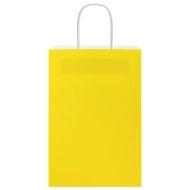 Хартиени торбички 250 бр с дръжки жълти 21x11x31 см