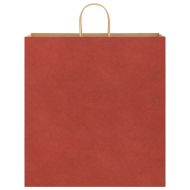 Хартиени торбички 250 бр с дръжки червени 45x17x48 см