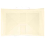 Хартиени торбички 50 бр с дръжки жълти 32x22x28 см