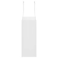 Хартиени торбички 50 бр с дръжки бели 15x8x21 см