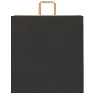 Хартиени торбички 250 бр с дръжки черни 45x17x48 см