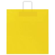 Хартиени торбички 250 бр с дръжки жълти 45x17x48 см
