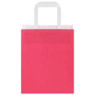 Хартиени торбички 50 бр с дръжки розови 18x8x22 см