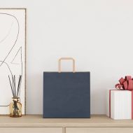 Хартиени торбички 50 бр с дръжки сини 26x17x25 см