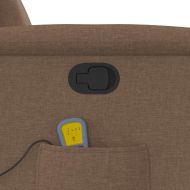 Масажен наклоняем стол, кафяв, текстил