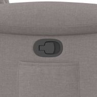 Изправящ реклайнер стол, таупе, текстил