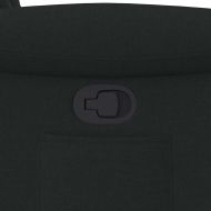 Изправящ реклайнер стол, черен, текстил