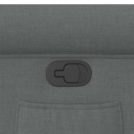 Реклайнер, тъмносив, текстил