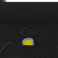 Масажен наклоняем стол, черен, текстил