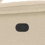 Масажен наклоняем стол, кремав, текстил