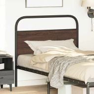 Горна табла, кафяв дъб, 107 см, стомана и инженерно дърво