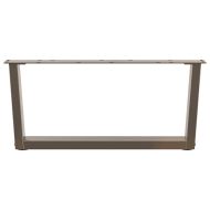 Крака за масичка за кафе, V-образни, 2 бр., естествена стомана, 70 x (30-31,3) см, стомана