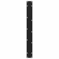 Крака за трапезна маса, V-образни, 3 бр., черни, 100 x (72-73,3) см, стомана