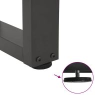 Крака за масичка за кафе, V-образни, 2 бр., антрацит, 50x(30-31,3) см, стомана