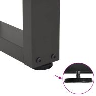 Крака за масичка за кафе, V-образна, 2 бр., антрацит, 40x(30-31,3) см, стомана