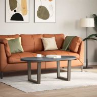 Крака за масичка за кафе, V-образни, 2 бр., естествена стомана, 50 x (42-43,3) см, стомана