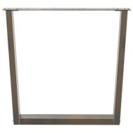 Крака за трапезна маса, V-образни, 3 бр., естествена стомана, 80 x (72-73,3) см, стомана