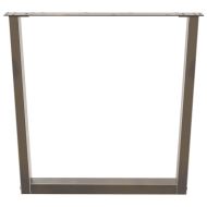 Крака за трапезна маса, V-образни, 3 бр., естествена стомана, 90 x (72-73,3) см, стомана