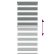 Зеброва щора 65x100 см Ширина на плата 60,9 см Полиестер