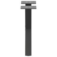 Крака за масичка за кафе, X-образни, 2 бр., антрацит, 30x(30-31) см, стомана