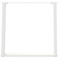 Крака за трапезна маса, U-образни, 2 бр., бели, 80x(72-73) см, стомана