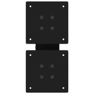 Крака за масичка за кафе, X-образни, 2 бр., черни, 30 x (30-31) см, стомана