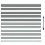 Зеброва щора 155x100 см Ширина на плата 150,9 см Полиестер