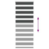 Зеброва щора черна 60x150 см ширина на плата 55,9 cm полиестер