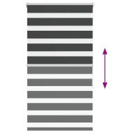 Зеброва щора черна 80x150 см ширина на плата 75,9 cm полиестер